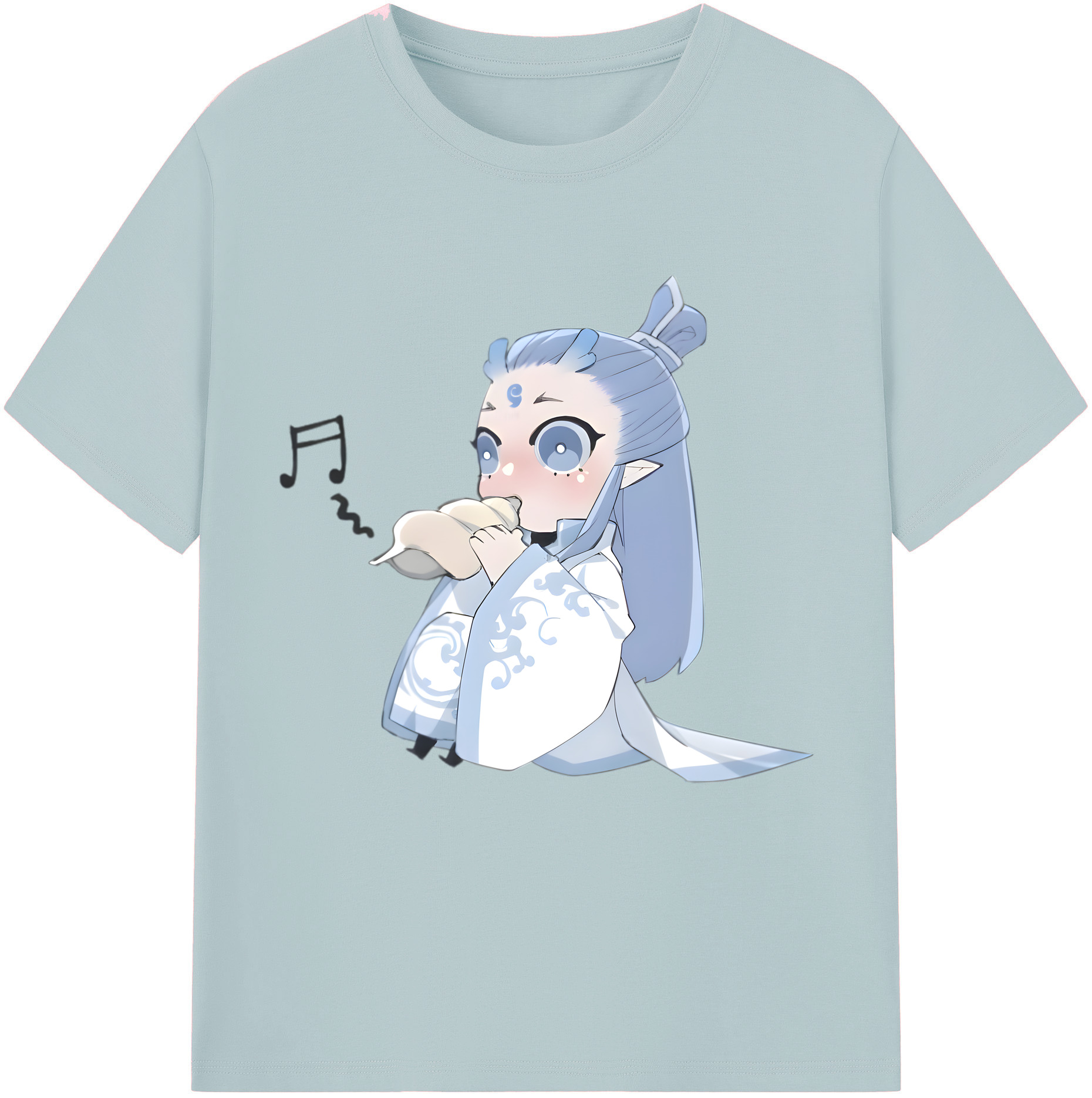 （画像用） Ne Zha 2 ナタ 魔童の大暴れ 綿100％半袖Tシャツ（フロントプリント）